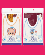 Baby Premium Soft Feeding Bibs – Cute Embroidered Multi-Color Bib 2 Piece Set - Image 4