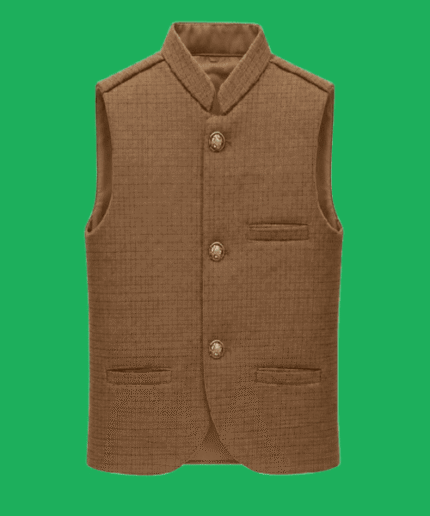 Boys Premium Embroidered Sequin Waistcoat with Golden Buttons 1 To 12 Years (11)
