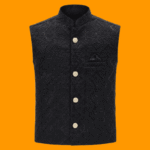Boys Premium Embroidered Sequin Waistcoat with Golden Buttons 1 To 12 Years