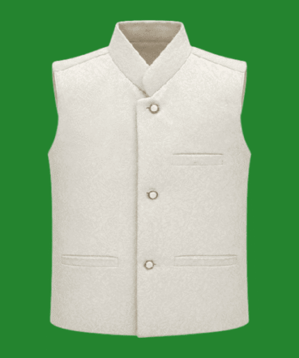 Boys Premium Embroidered Sequin Waistcoat with Golden Buttons 1 To 12 Years (17)