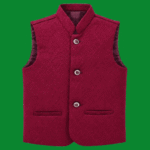 Boys Premium Embroidered Sequin Waistcoat with Golden Buttons 1 To 12 Years (22)