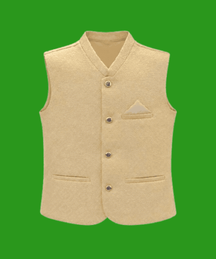 Boys Premium Embroidered Sequin Waistcoat with Golden Buttons 1 To 12 Years (6)
