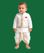 Boys_Premium_White_Dhoti_Kurta_with_Gold_Embroidered_Waistcoat___Traditional_3-Piece_Outfit-