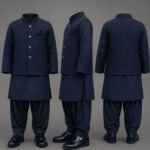 Boys Kurta Shalwar with Waistcoat Pair Dress for 1 Year to 14 Years i