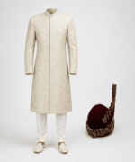 Men Premium Embroidered Sherwani – Traditional Wedding & Formal Wear - Image 2