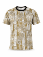 Gents Printed T-Shirt Imported Fabric Drop Sleeve - Image 4