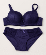 Ladies-Elegant-Floral-Lace-Padded-Bra-Panty-Set