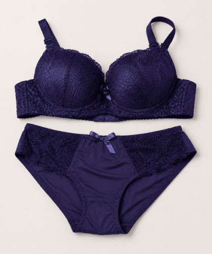 Ladies-Elegant-Floral-Lace-Padded-Bra-Panty-Set
