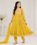 Ladies Fancy Net Maxi Suit - Image 2
