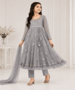 Ladies Fancy Net Maxi Suit - Image 4