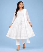 Ladies Fancy Net Maxi Suit - Image 5
