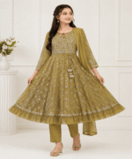Ladies Fancy Net Maxi Suit - Image 8