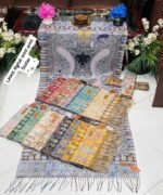 Ladies Highly Printed Rabit Woollen Scarf - Image 5