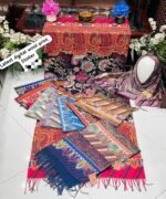 Ladies Highly Printed Rabit Woollen Scarf - Image 6
