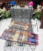 Ladies Highly Printed Rabit Woollen Scarf - Image 7
