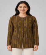 Ladies Premium Argyle Knit Mid Long Cardigan Button-Down Sweater with Pockets - Image 3