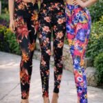 Ladies Premium High-Waist Full Printed Sports Leggings – Stretch Fitness & Workout Tights