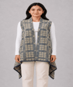 Ladies Premium Printed Asymmetrical Long Cardigan – Stylish Front Buckle Winter Sando Shrug - Image 4