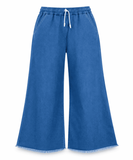 Ladies-Wide-Leg-Palazzo-Pant-with-Raw-Hem