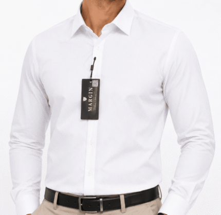 Men Off-White Dress Shirt for Office & Pant Coat Use