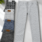 Men Stretch Milky Cotton Printed Pant