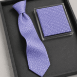 Men’s Premium Geometric Pattern Formal Necktie with Matching Pocket Square (3)