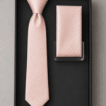 Men’s Premium Geometric Pattern Formal Necktie with Matching Pocket Square (3)