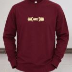Men Maroon Sweatshirt, Men's Logo Sweatshirt, Maroon Crew Neck Sweatshirt, Men's Round Neck Sweater, Logo Print Sweatshirt, Men's Full Sleeve Sweatshirt, Gold Print Sweatshirt, Men's Winter Wear, Premium Men's Sweatshirt, Men's Casual Wear, Men's Streetwear, Maroon Pullover for Men, Men's Winter Sweatshirt, Men's Fashion Sweatshirt, Premium Men's Clothing