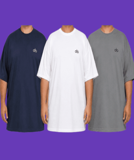 Men’s Premium Plus-Size Oversized Drop-Shoulder T-Shirt – Soft Design (