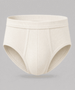 Men’s Premium Ribbed Cotton Full-Rise Brief – Soft Supportive Comfort Fit - Image 2