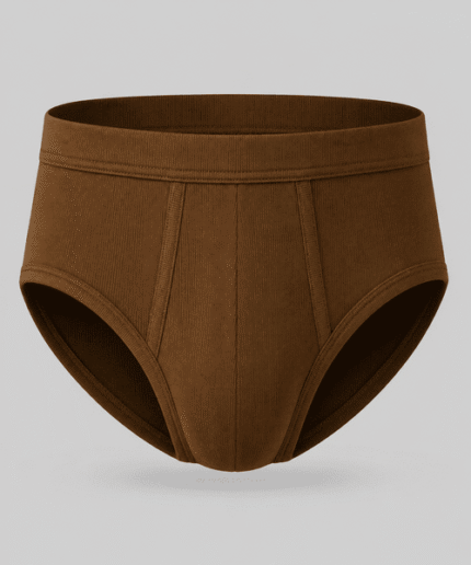 Men’s Premium Ribbed Cotton Full-Rise Brief – Soft Supportive Comfort Fit (2)