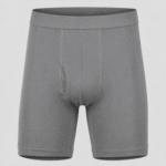 Men’s Premium Ribbed Cotton Long Boxer Brief – Front-Fly Supportive Comfort Fit