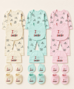 Newborn-Baby-Premium-I-Love-Daddy-Cotton-Gift-Set-–-Soft-Printed-6-Piece-Outfit