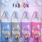Newborn Baby Premium Soft Cotton Padded Carry Sleeping Bag with Matching Pillow