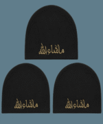 Newborn Baby Soft Cotton Cap with Embroidered Mashallah – Multi Color - Image 3