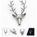 Silver-Deer-Head-Lapel-Pin-Brooch-for-Men
