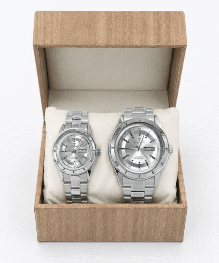 Sophier-Premium-Silver-Couple-Watches-–-Mens-Ladies-Classic-Day-Date-Wristwatch-Set