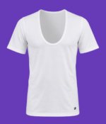 ZORIO Men’s Premium White Cotton Deep-Neck Half-Sleeve Vest Undershirt – Soft & Comfortable Innerwear - Image 4
