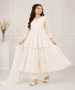 Ladies 3 Piece Net Fabric Lehenga Suit - Image 2