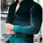 Men Premium Baroque Print Dress Shirt – Luxury Formal & Party Wear