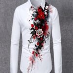 Men Premium Baroque Print Dress Shirt – Luxury Formal & Party Wear
