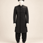 Men’s Black Embroidered Sherwani