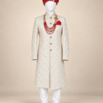 Men’s Ivory Embroidered OffWhite Sherwani