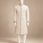 Men’s Ivory Embroidered Sherwani (3)