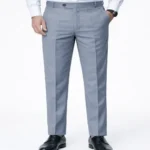 Men’s Light Grey Premium Formal Dress Pant Office & Business Wear