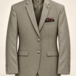 Men’s Premium Olive Grey Tailored Formal Blazer – Office, Business & Party Wear