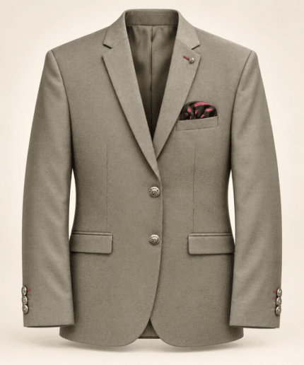 Men’s Premium Olive Grey Tailored Formal Blazer – Office, Business & Party Wear