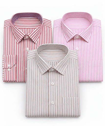 Men’s Premium Striped Formal Dress Shirts
